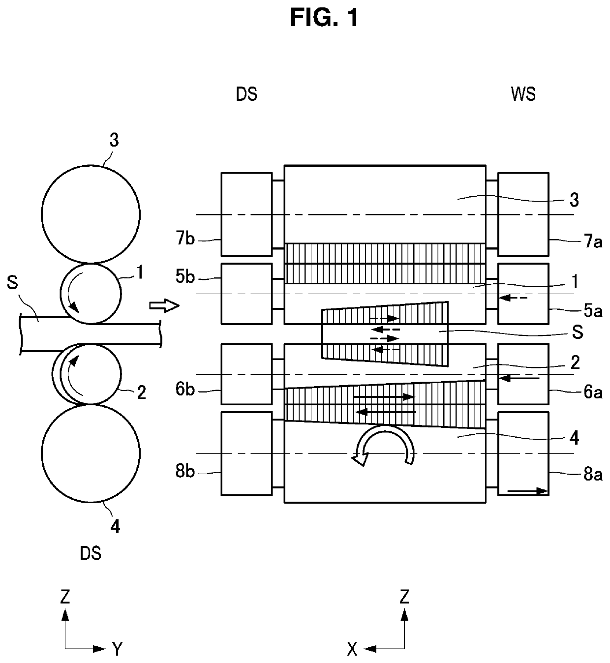 Rolling mill, and method for setting rolling mill