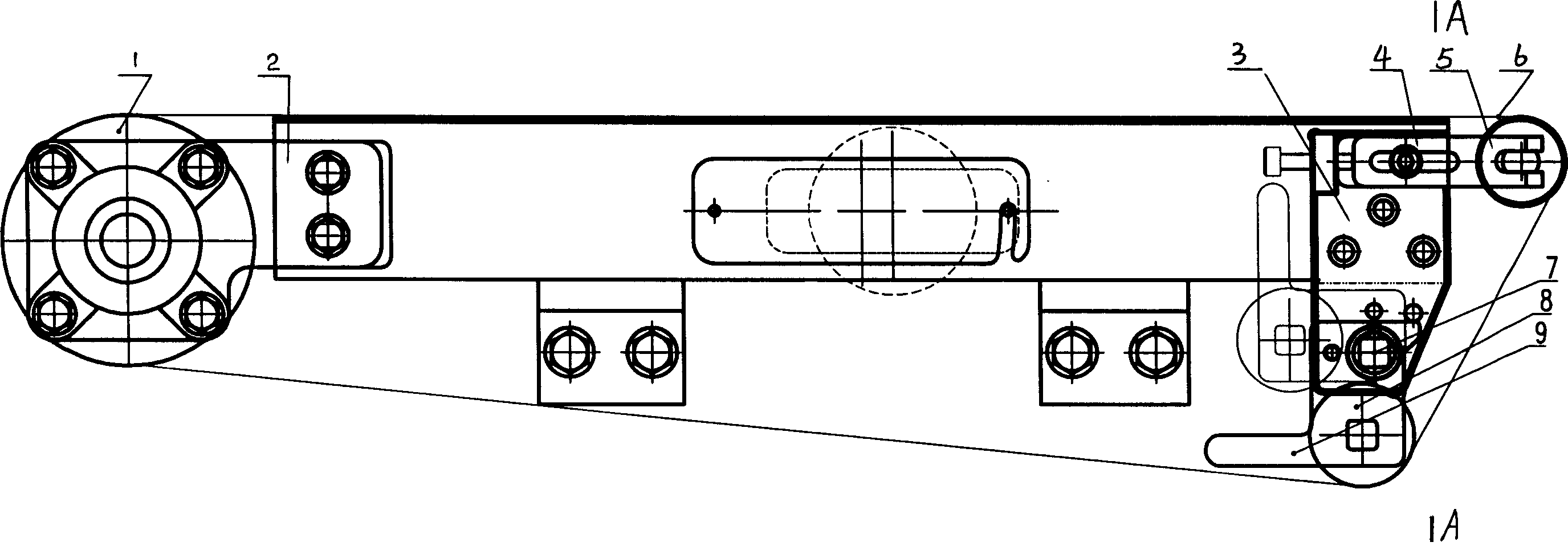 Fast detachable belt unit in disposable sanitary article producing line