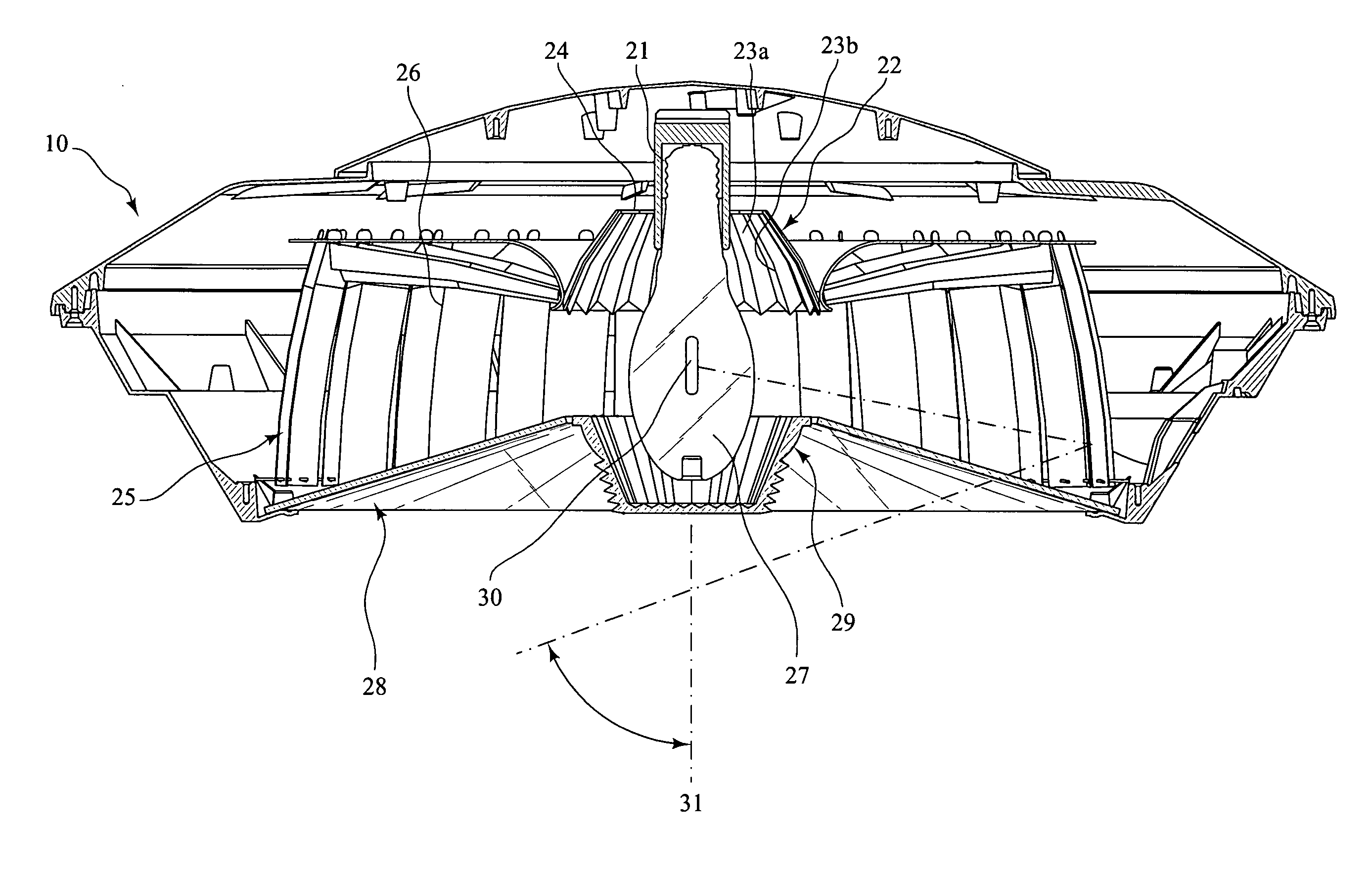 Full cutoff area light fixture