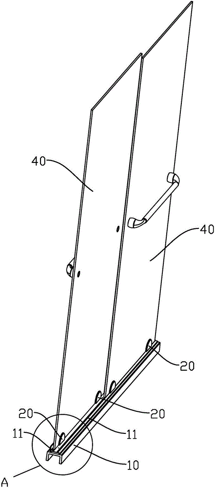 Sliding guide mechanism for bathroom