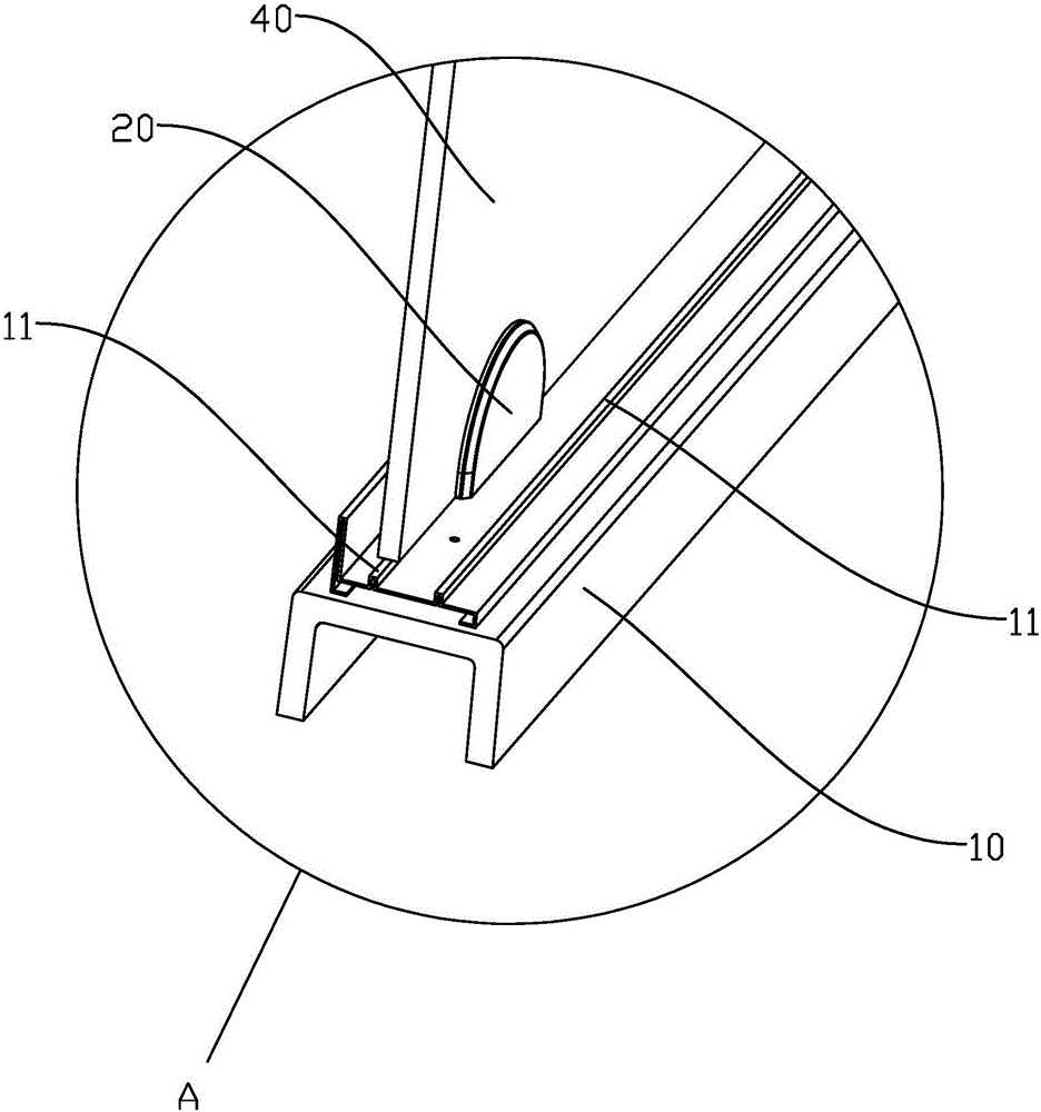 Sliding guide mechanism for bathroom