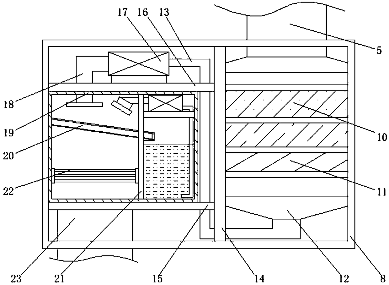 Kitchen and bath rendering ceiling decoration combination device based on high-end science and technology sense