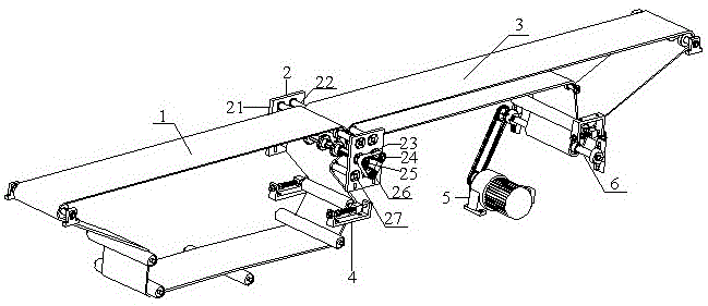 A segmented transmission mechanism for industrial heating furnace