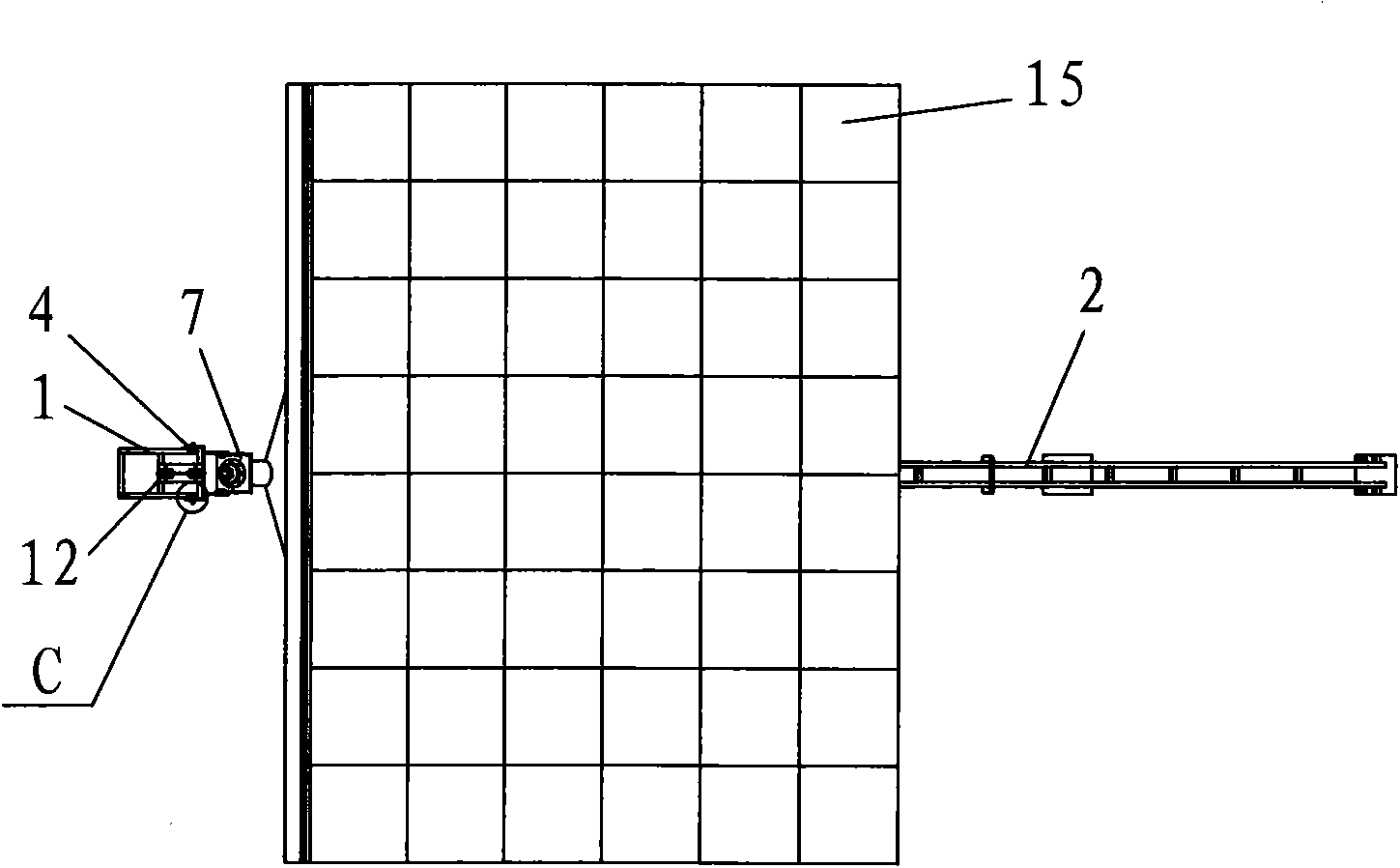 Tower type photovoltaic tracking power generation system