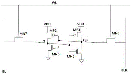 SRAM storage unit capable of stably working under low voltage