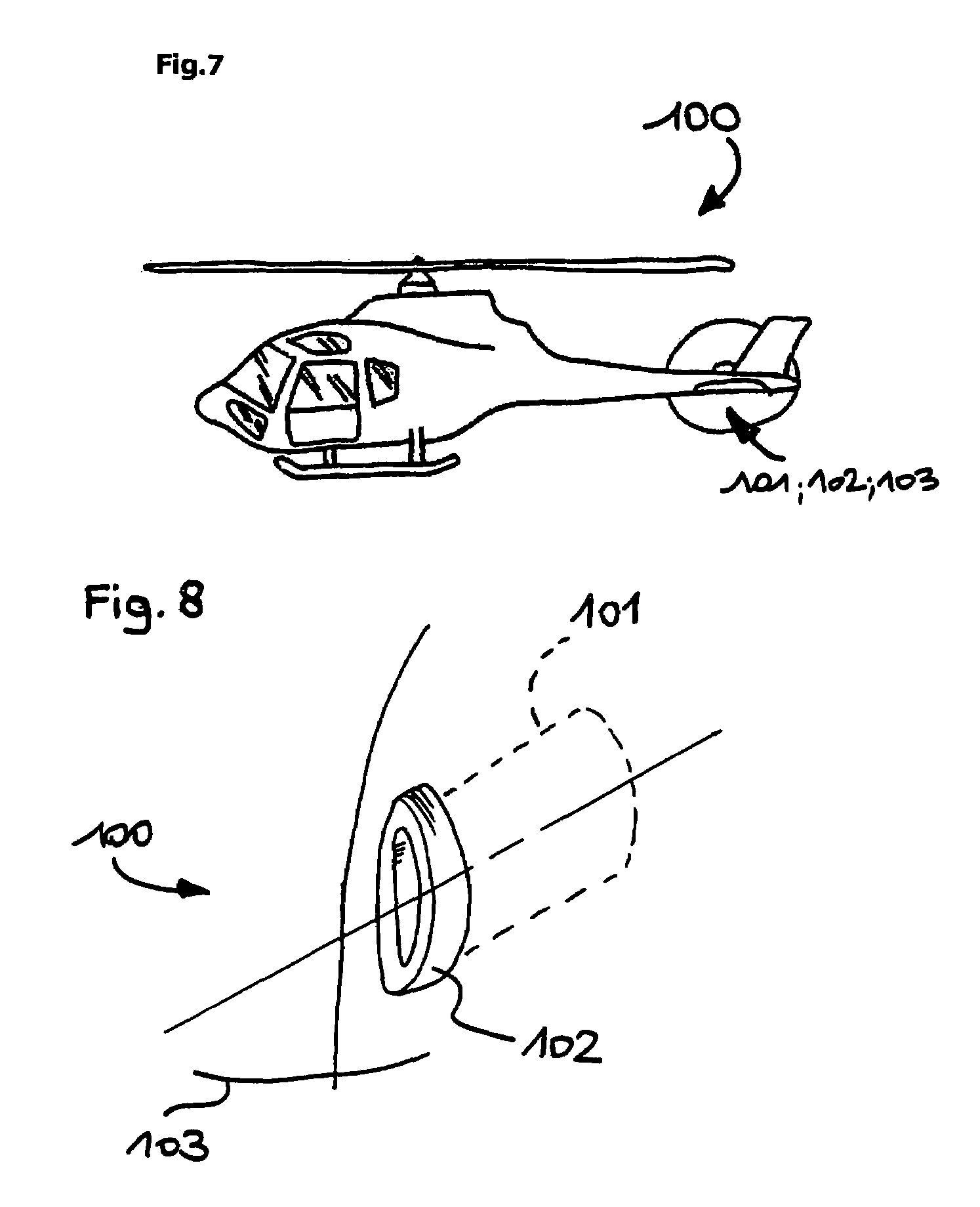 Composite protection for revealing damage to a core in a vehicle such as an aircraft