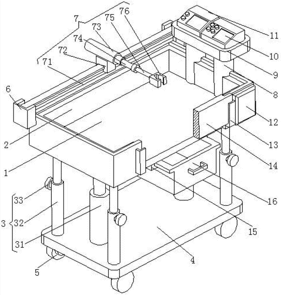 Multifunctional pediatric clinic diagnosis device