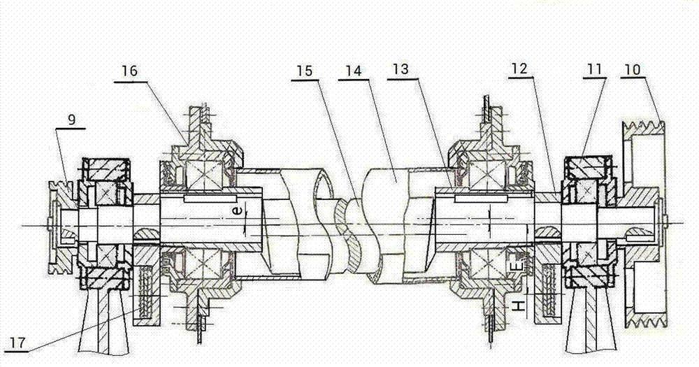 Safety oscillation damping vibrating screen