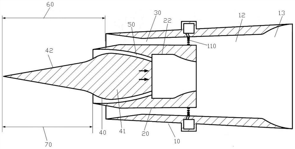 Dual combustion chamber ramjet and hypersonic vehicle