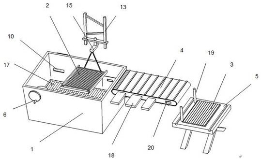 A kind of manual papermaking device and manual papermaking method