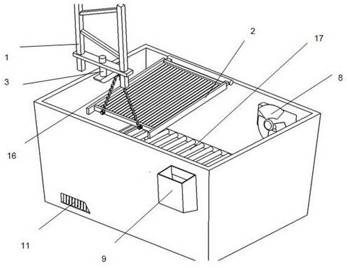 A kind of manual papermaking device and manual papermaking method