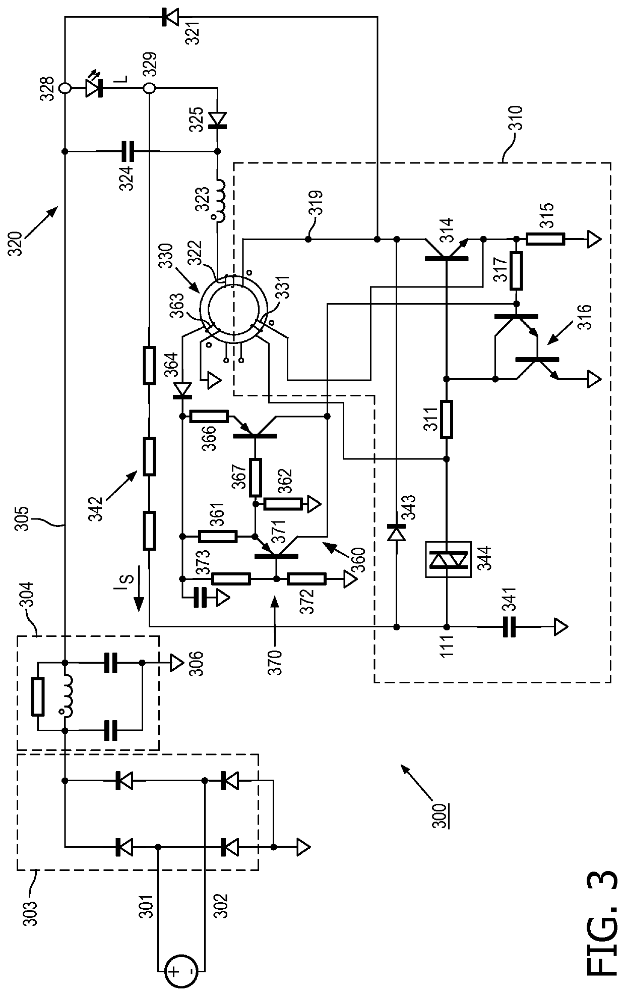 Driver with open output protection