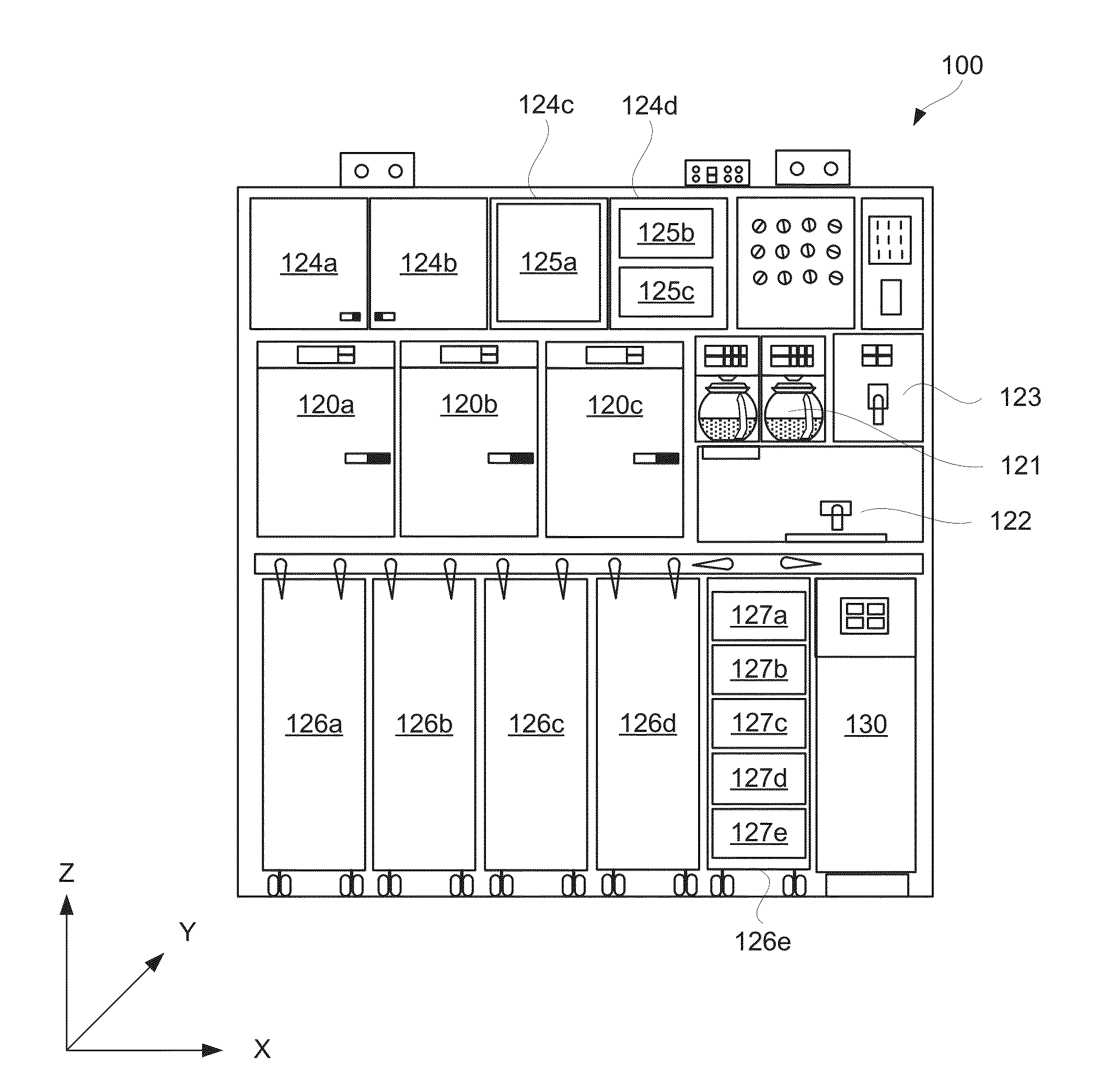 Larder systems having interlocking larder cases