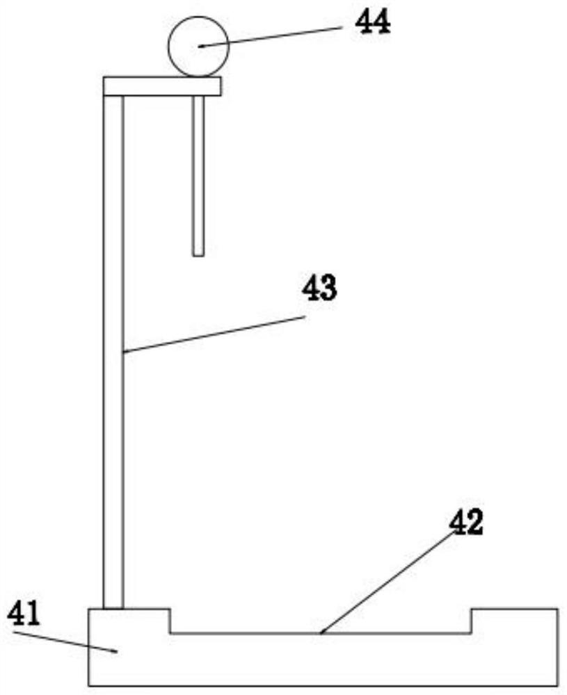 A test device for measuring the subsidence of saline soil