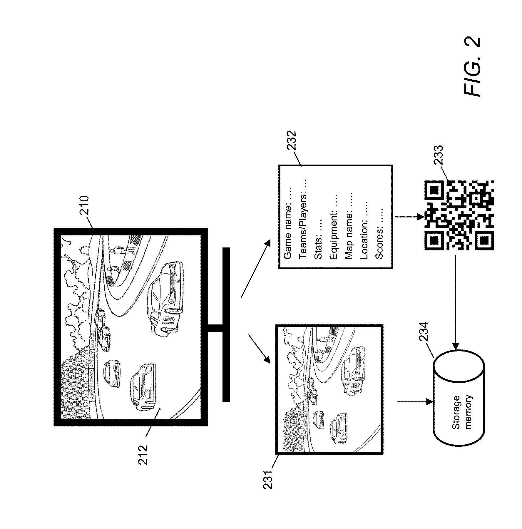 Apparatus and method for automatically generating an optically machine readable code for a captured image