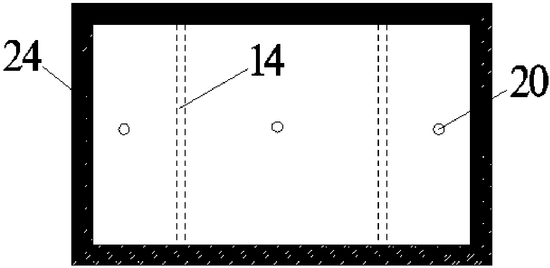 Test device for testing horizontal and vertical saturated infiltration coefficients of coarse-grained soil simultaneously indoors under different pressure