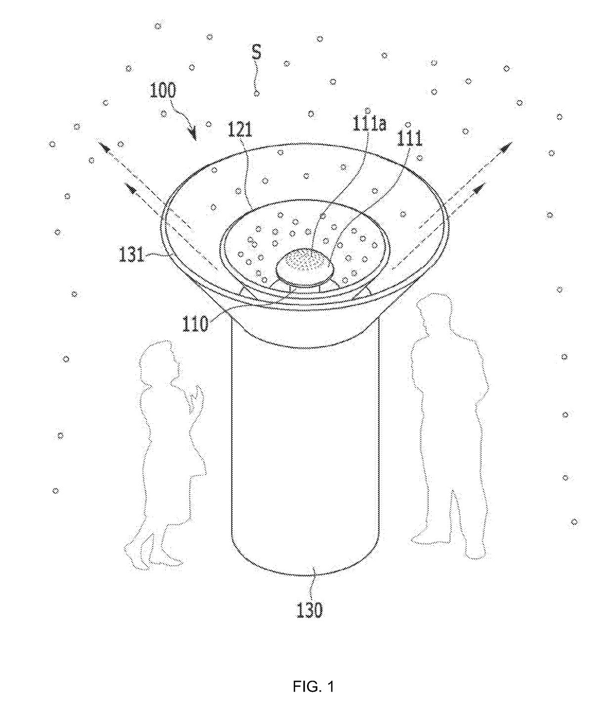 Air umbrella device