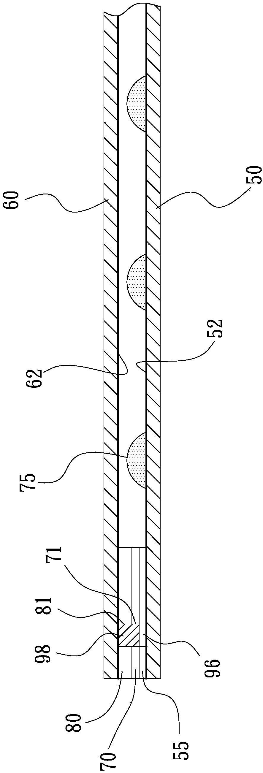 Touch-panel electrode bridging structure