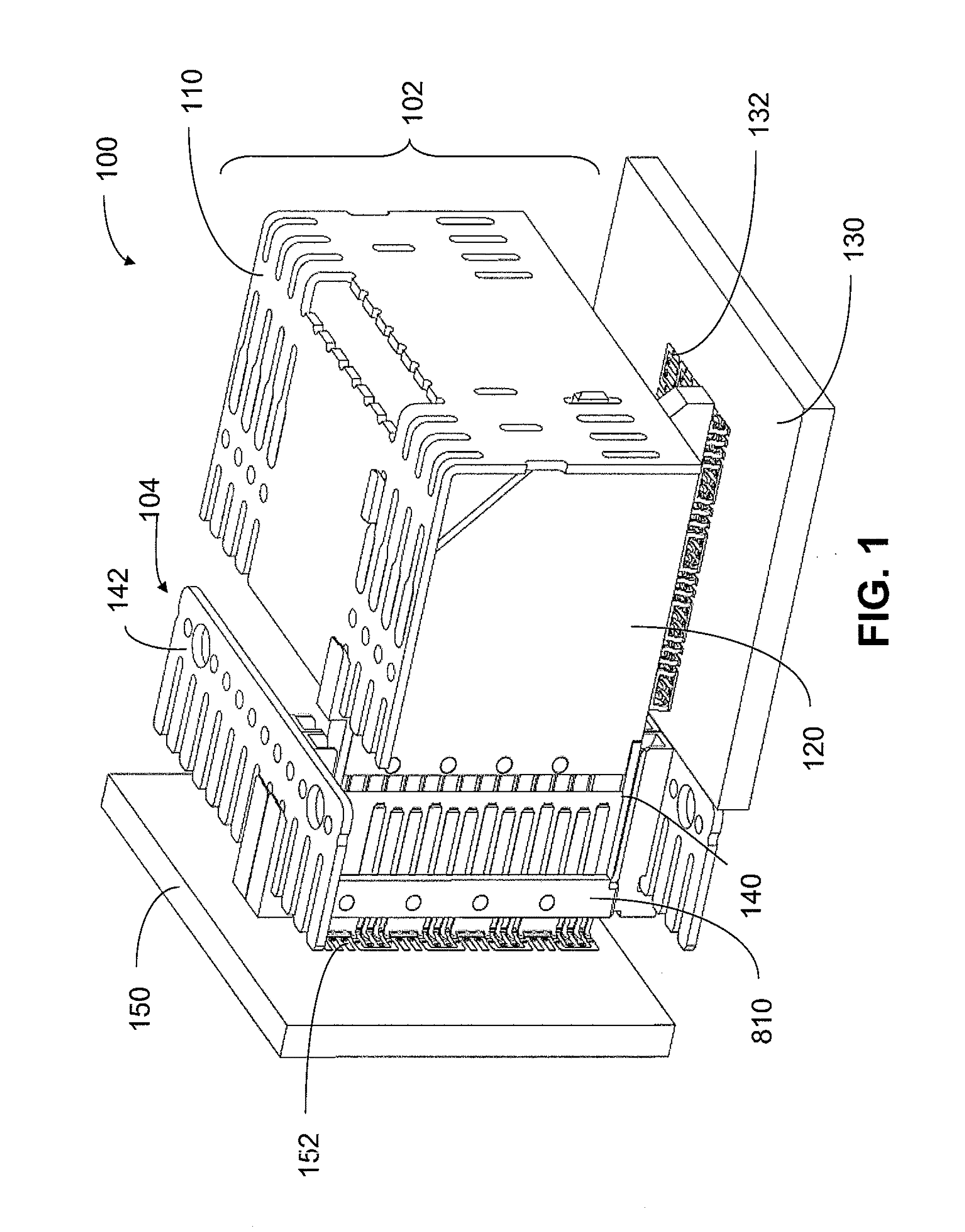 High density electrical connector and PCB footprint