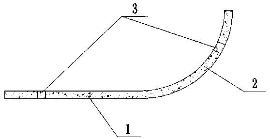 Half-and-half precast gallery structure and gallery construction method