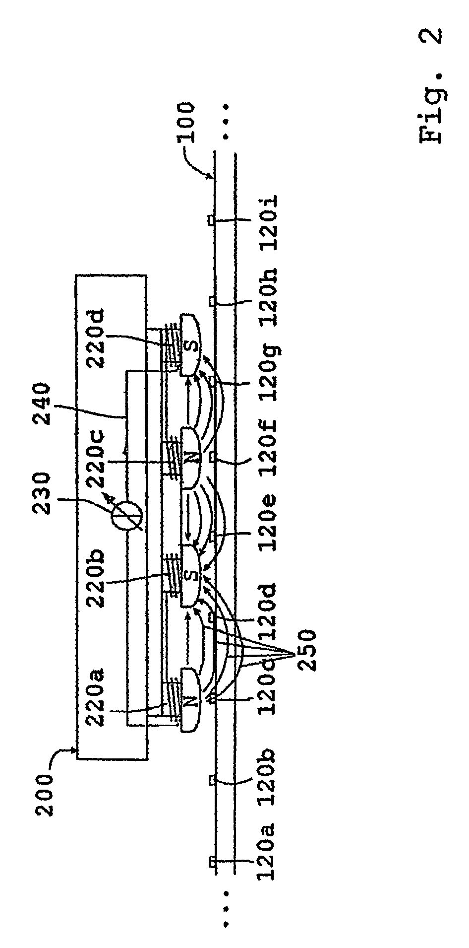 Linear motor and method for operating a linear motor