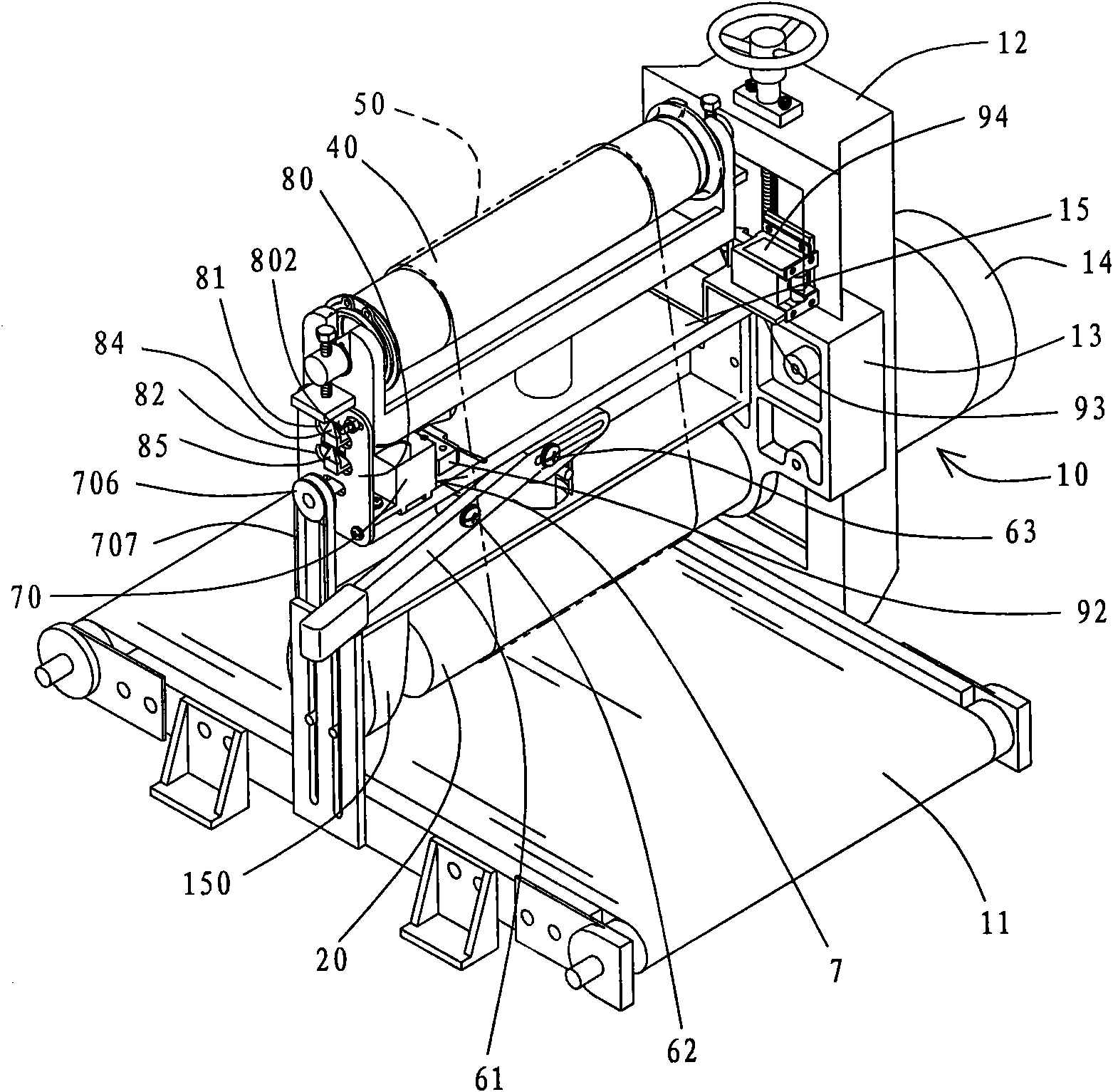 Sanding belt reciprocating and track correcting device of wide belt sander