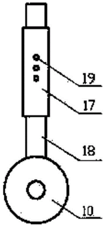 A staggered vibrating subsoiling and fertilizing machine