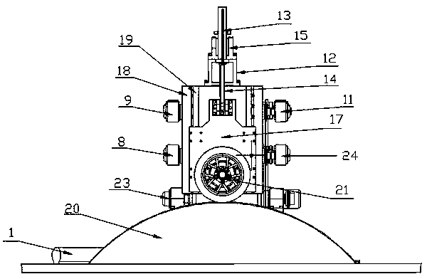 Compound four-connecting rod testing machine for mechanical properties of tire