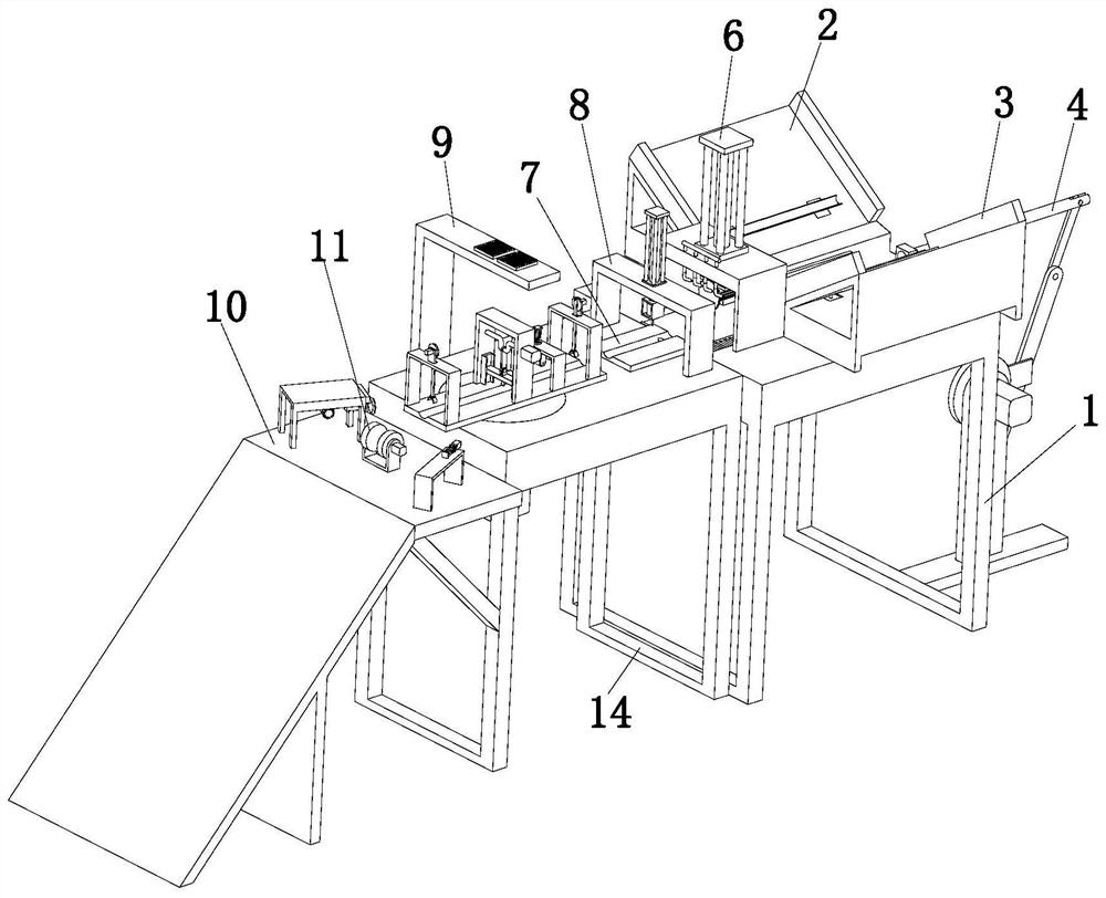 Stand column shaping device of fan stand column automatic machining equipment and technology thereof