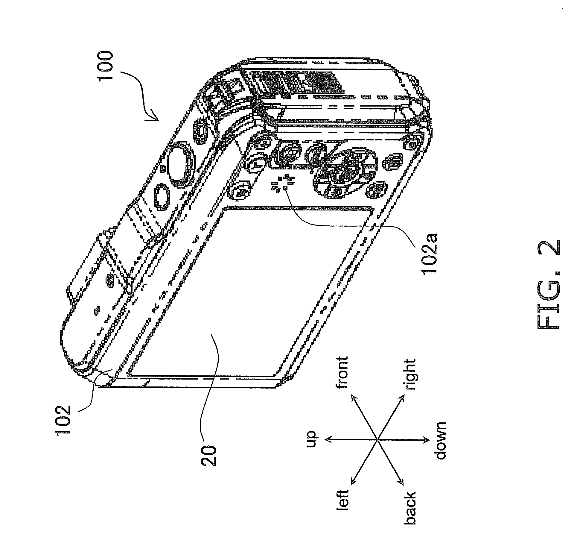 Waterproof structure for electronic device