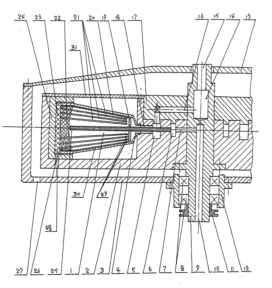 Supergravity membrane separator consisting of a plurality of independent membrane assemblies fixed on rotating disk