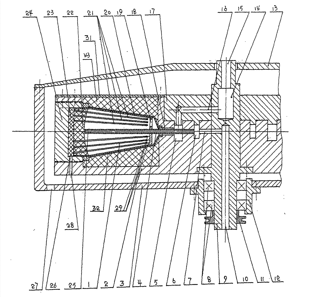 Supergravity membrane separator consisting of a plurality of independent membrane assemblies fixed on rotating disk