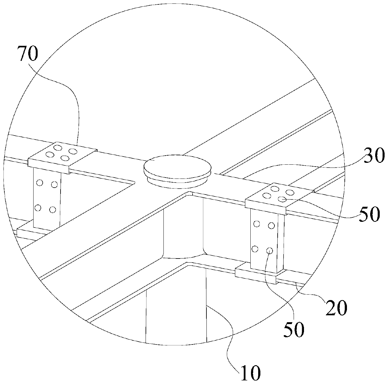 Reinforced steel frame for buildings