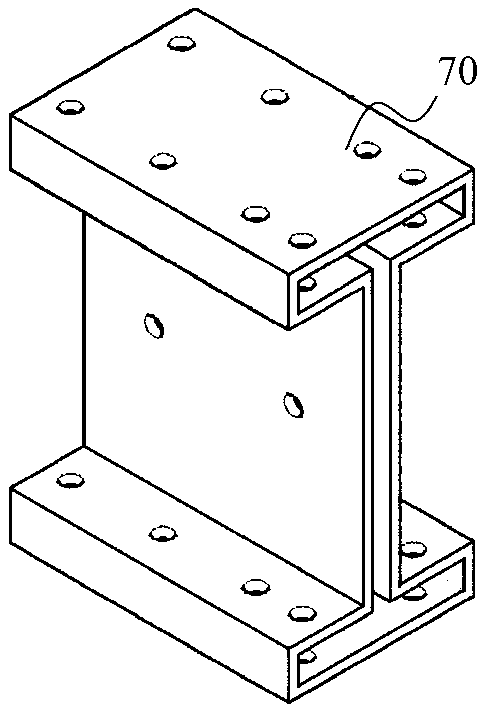 Reinforced steel frame for buildings