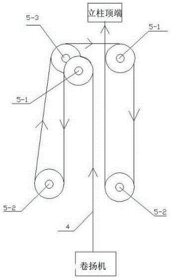 Aerial suspension airing device for materials