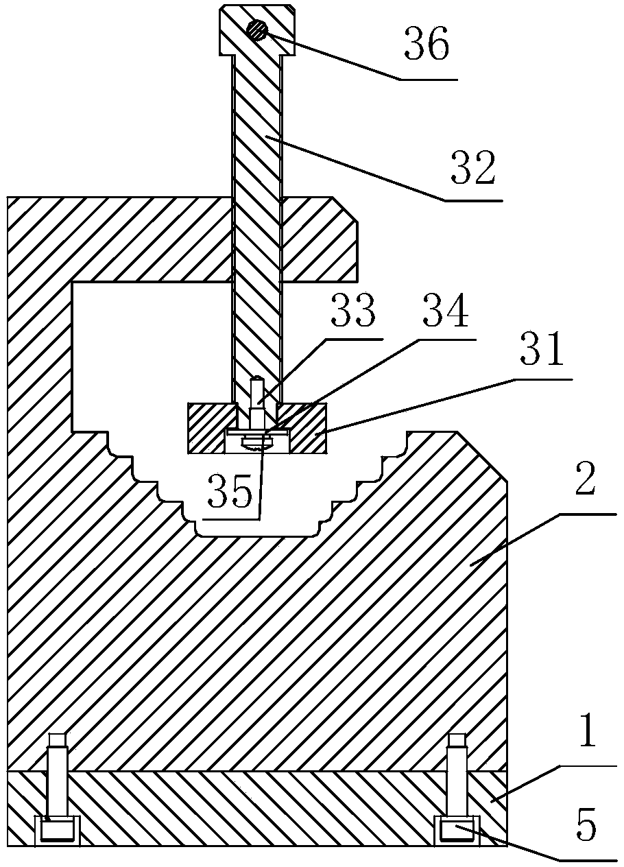 Auxiliary fixture used in busbar processing