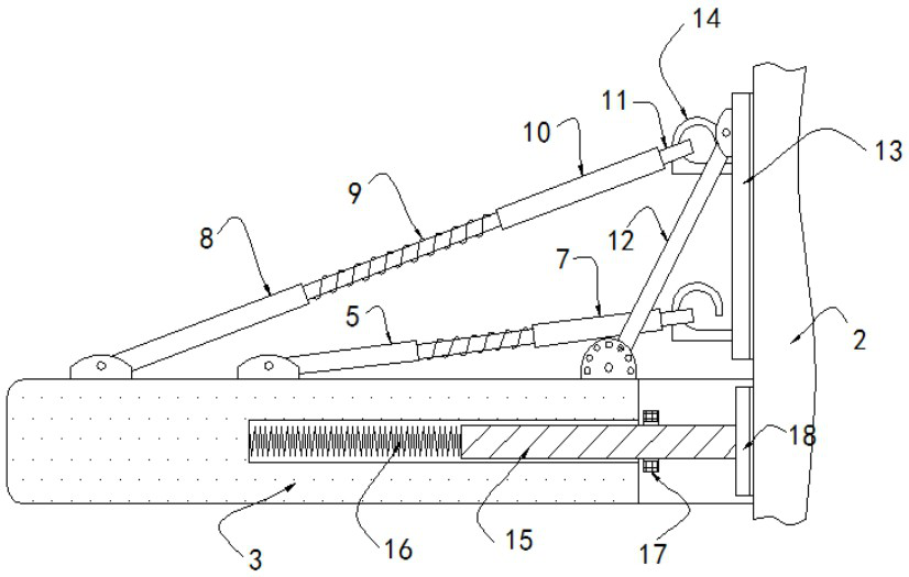 High-stability tower footing fixing device for high-voltage wire tower