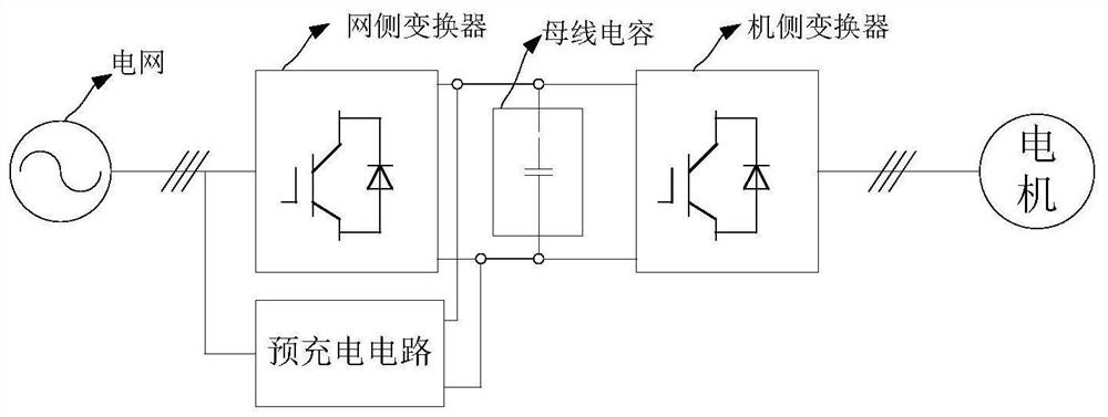 Pre-charging device and three-level converter