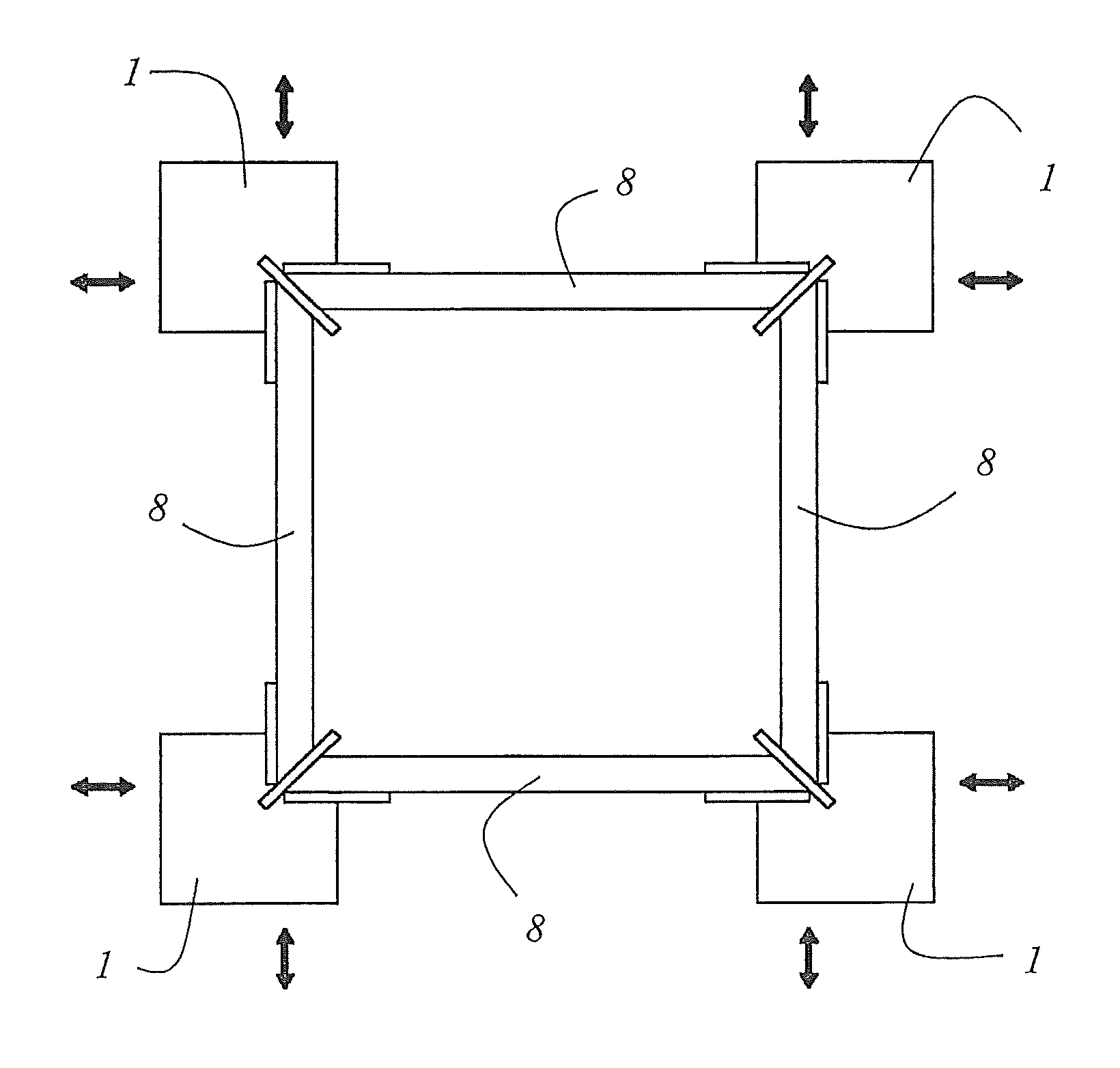 Device and method for welding profiled parts