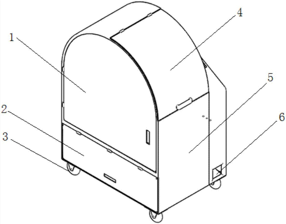 Cleaning machine of experimental animal feeding box