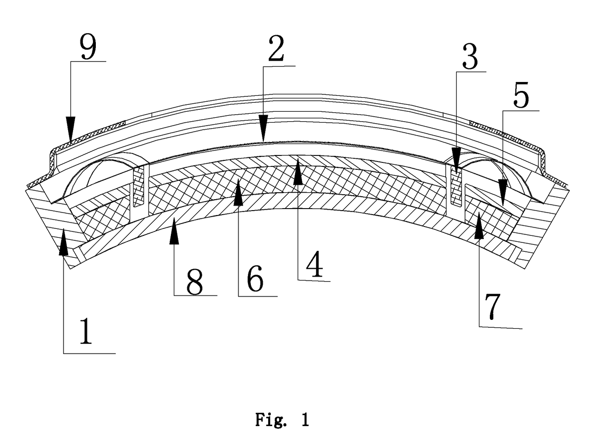 Bending loudspeaker and wearable electronic products comprising the same