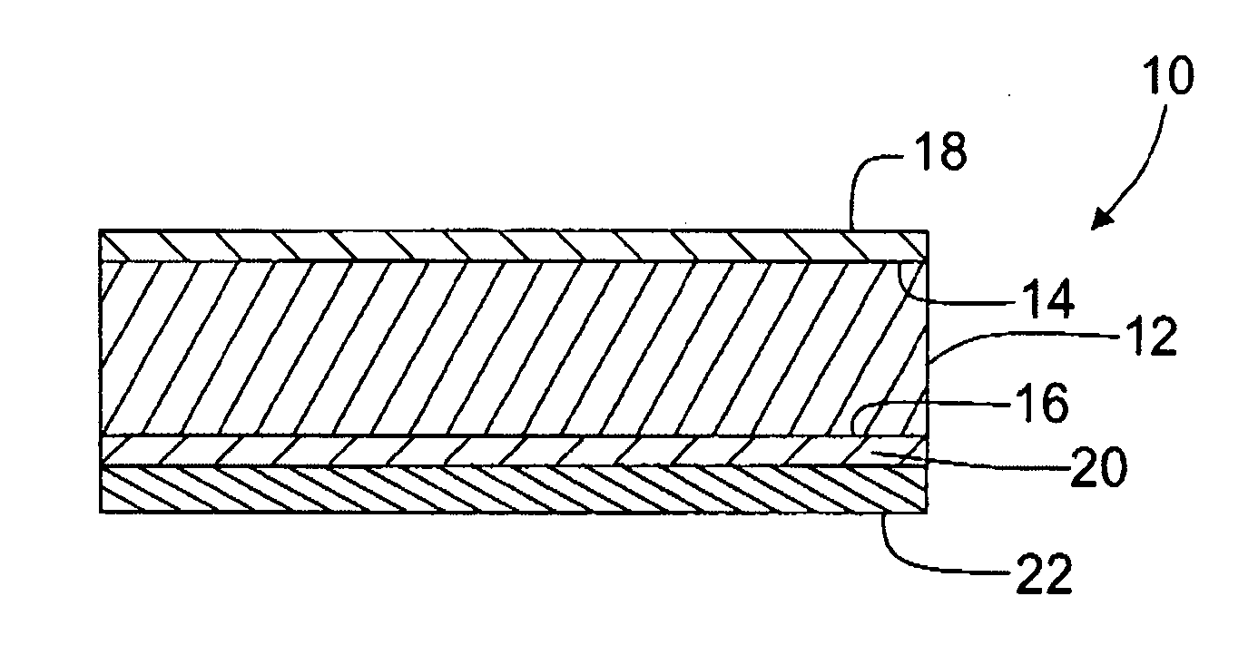 Lightweight thermoplastic composite including reinforcing skins