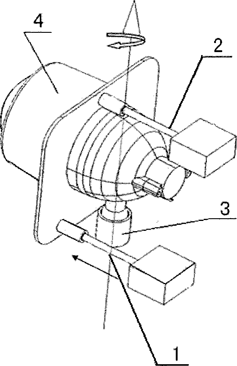 Magnetostrictive following turning mechanism