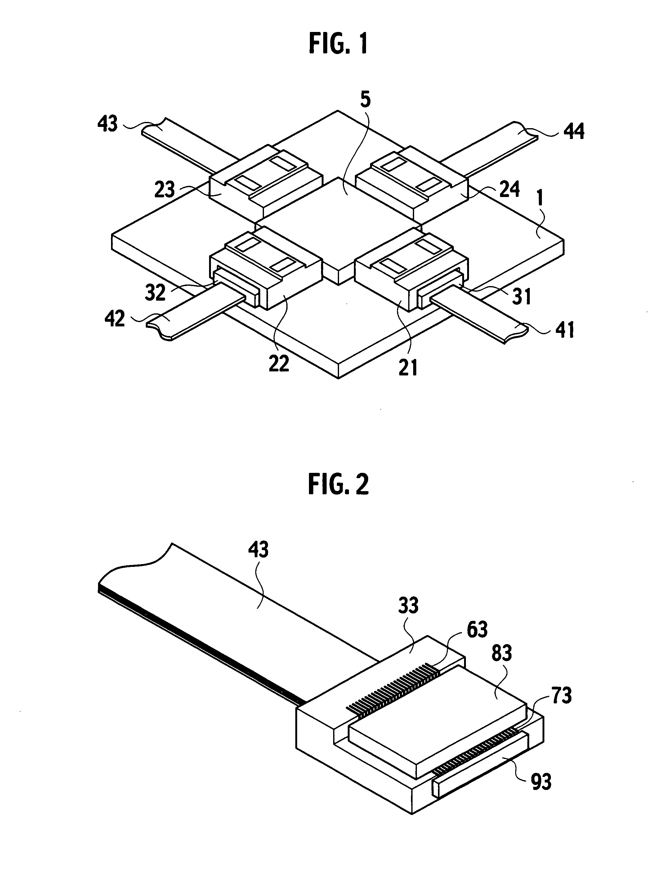 LSI package provided with interface module, and transmission line header employed in the package