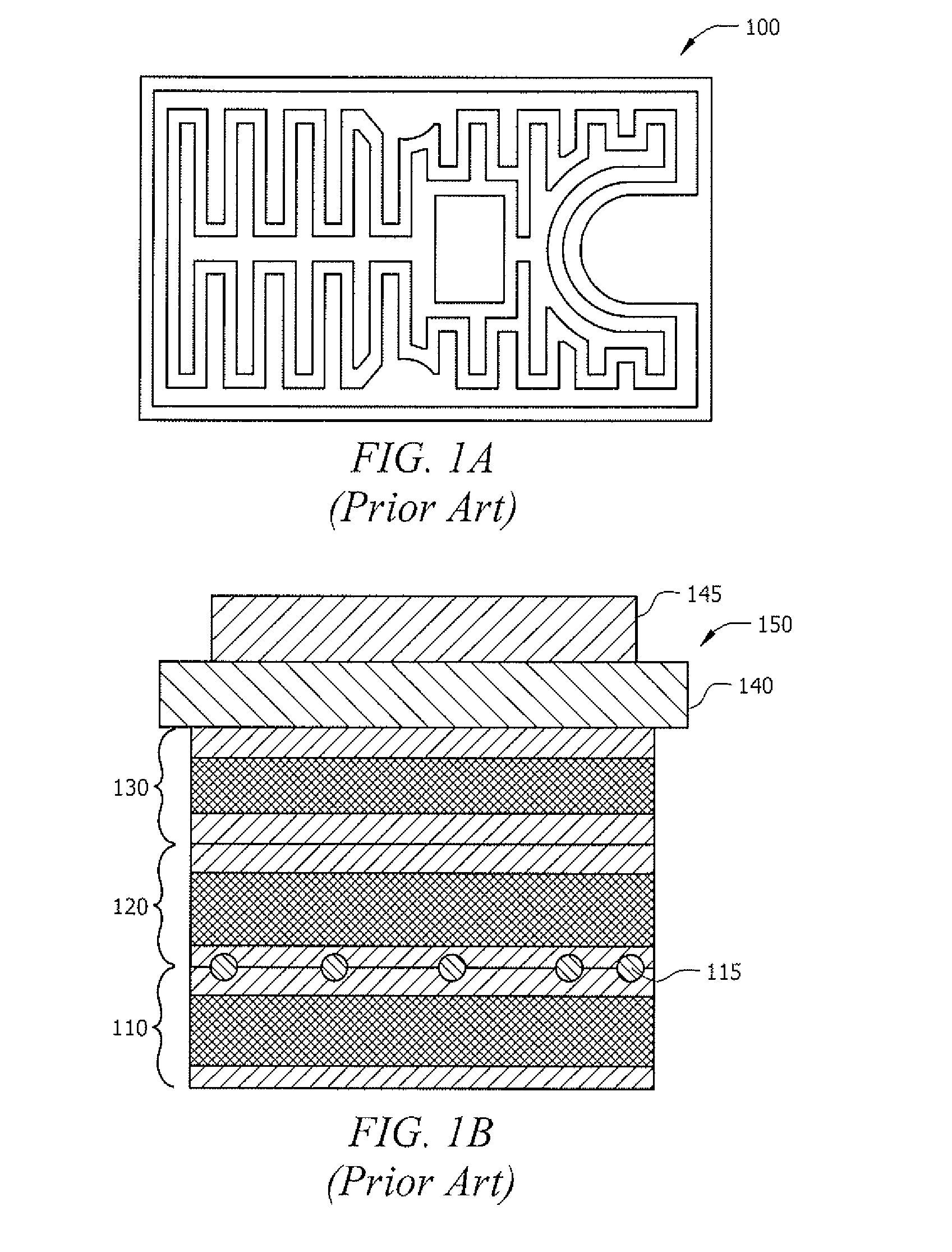 Flexible heater comprising a temperature sensor at least partially embedded within