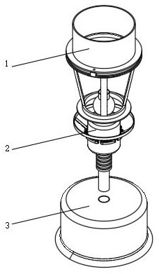 Quick dismounting type grabbing device