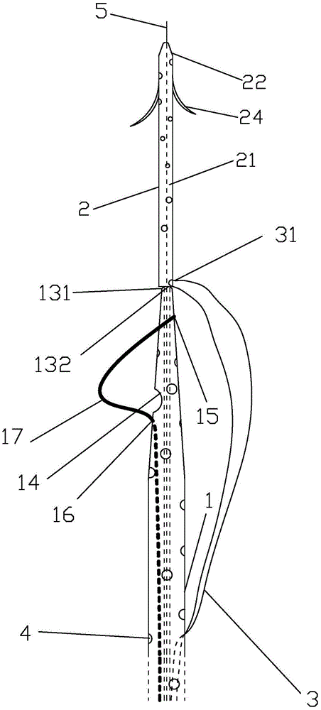 Bile and pancreatic juice drainage tube