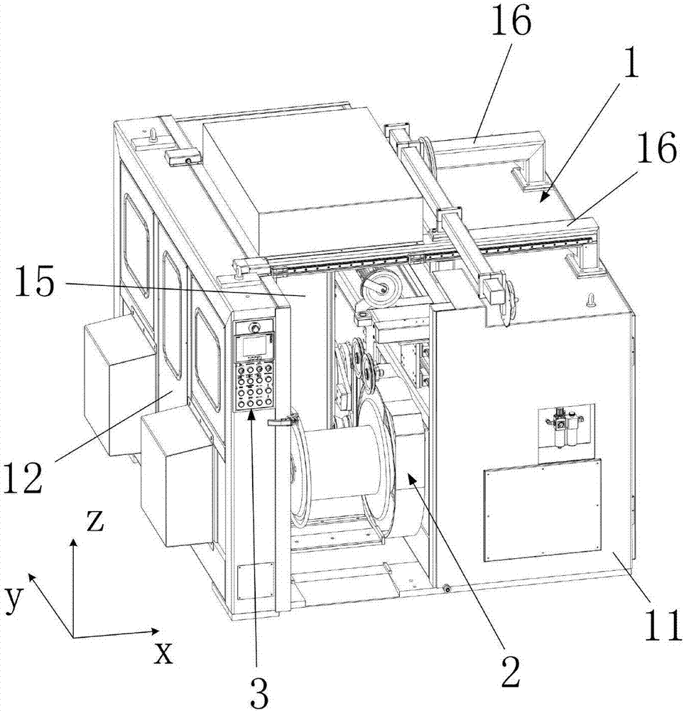 Semi-automatic wire take-up machine