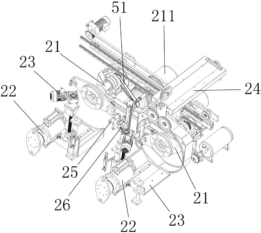 Semi-automatic wire take-up machine