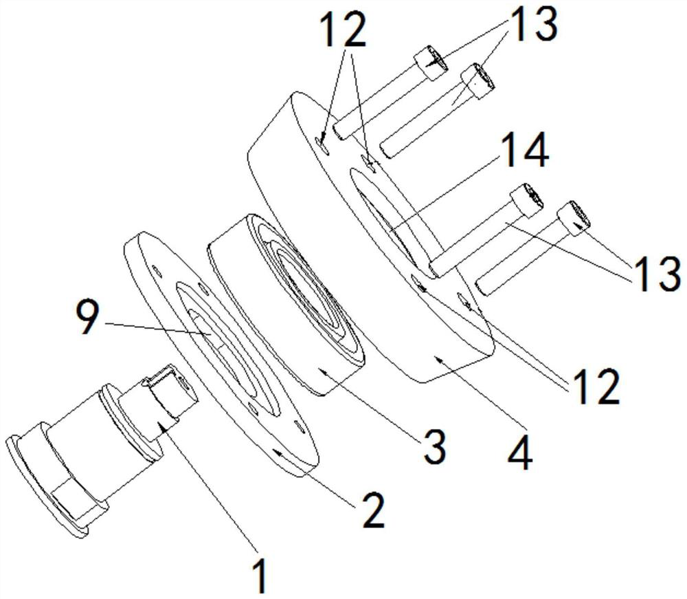 New energy automobile driving integrated system motor structure